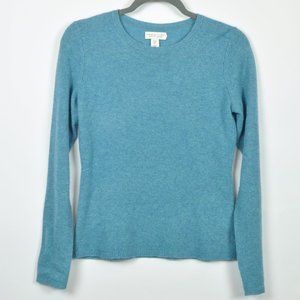 blue cashmere sweater!
